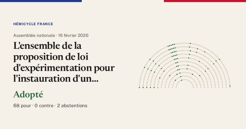 Hémicycle : répartition des votes siège par siège