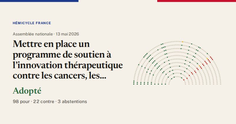 Hémicycle : répartition des votes siège par siège