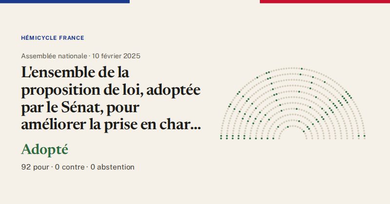 Hémicycle : répartition des votes siège par siège